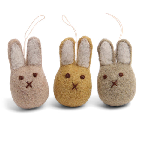 Mini Bunny Ornaments (Set of 3) by Én Gry & Sif - Maude Kids Decor