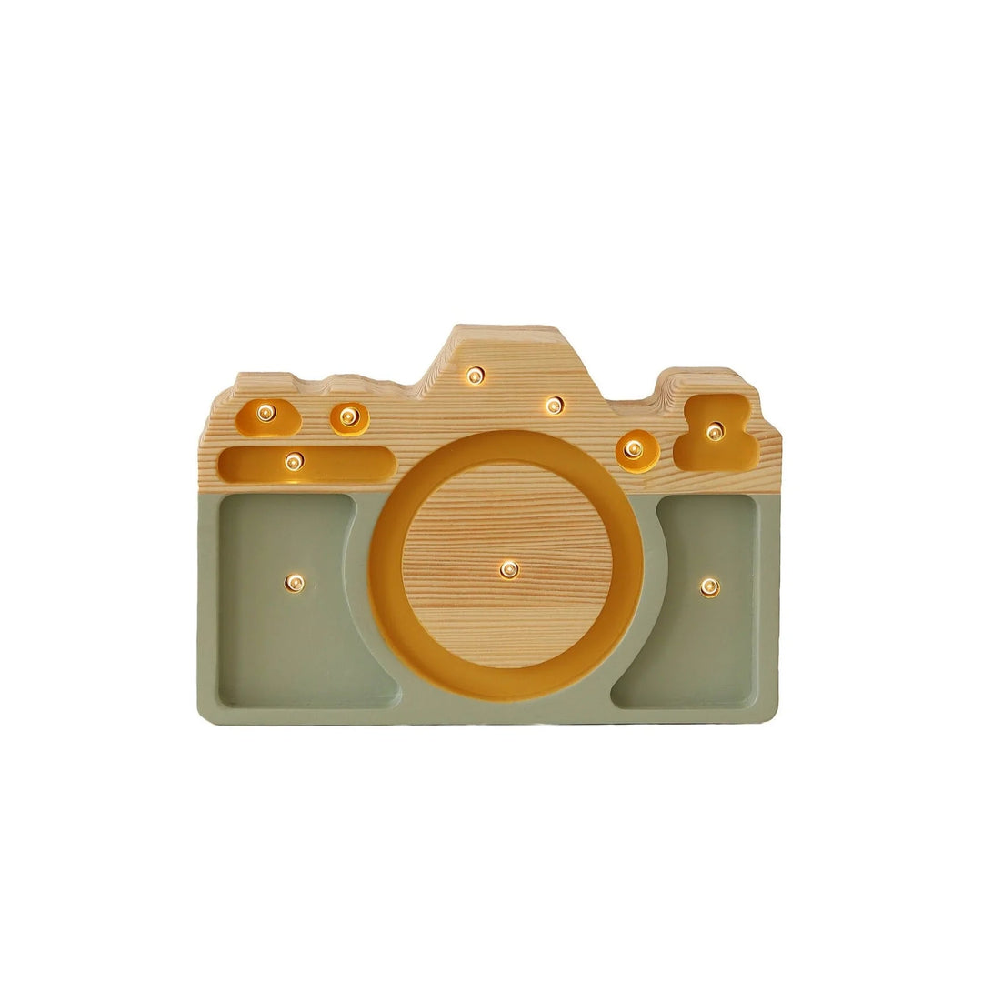 Mini Camera Night Light | Khaki/Light Mustard by Little Lights - Maude Kids Decor
