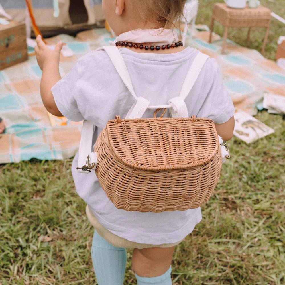Mini Chari Rattan Bag | Natural by Olliella - Maude Kids Decor