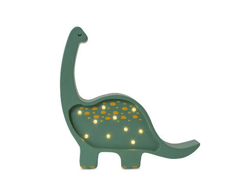 Mini Dino Night Light | Military Green by Little Lights - Maude Kids Decor
