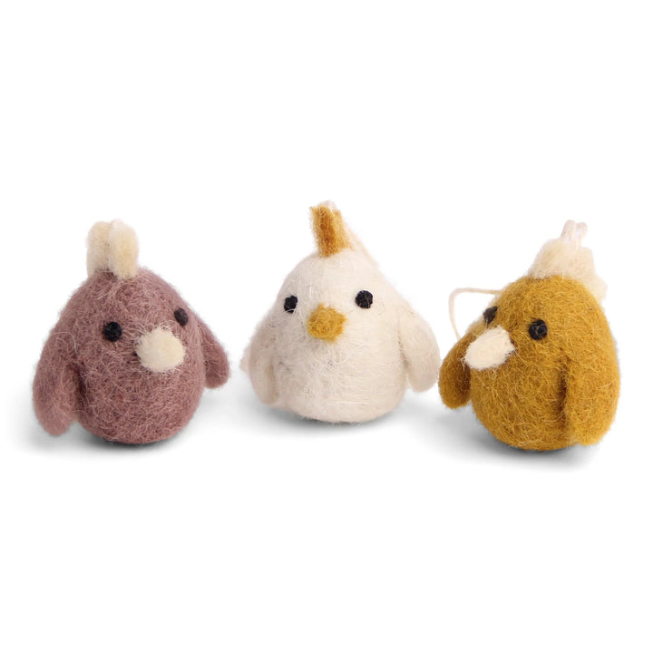 Mini Rooster Ornaments (Set of 3) by Én Gry &amp; Sif - Maude Kids Decor