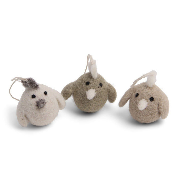 Mini Rooster Ornaments (Set of 3) by Én Gry &amp; Sif - Maude Kids Decor