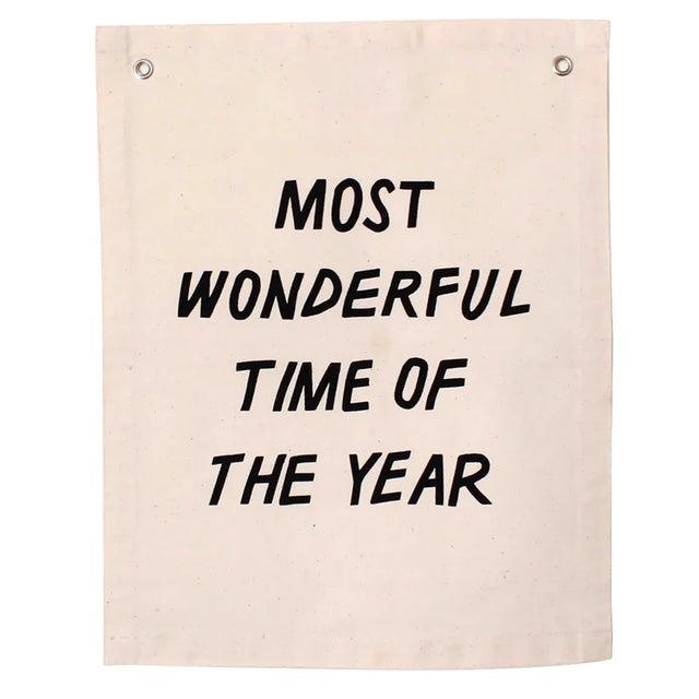 Most Wonderful Time of the Year Banner by Imani Collective - Maude Kids Decor