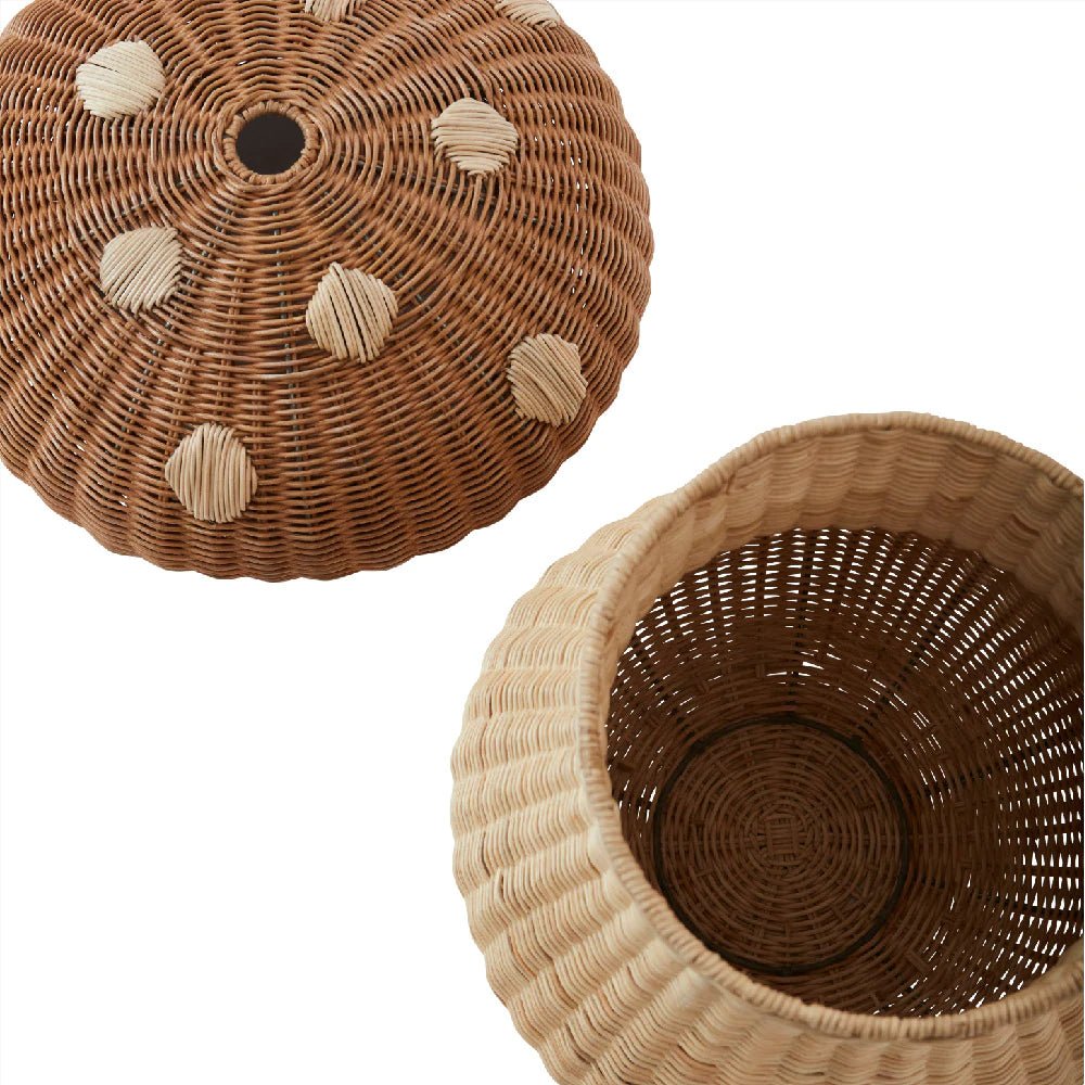 Mushroom Basket Storage | Natural by OYOY - Maude Kids Decor