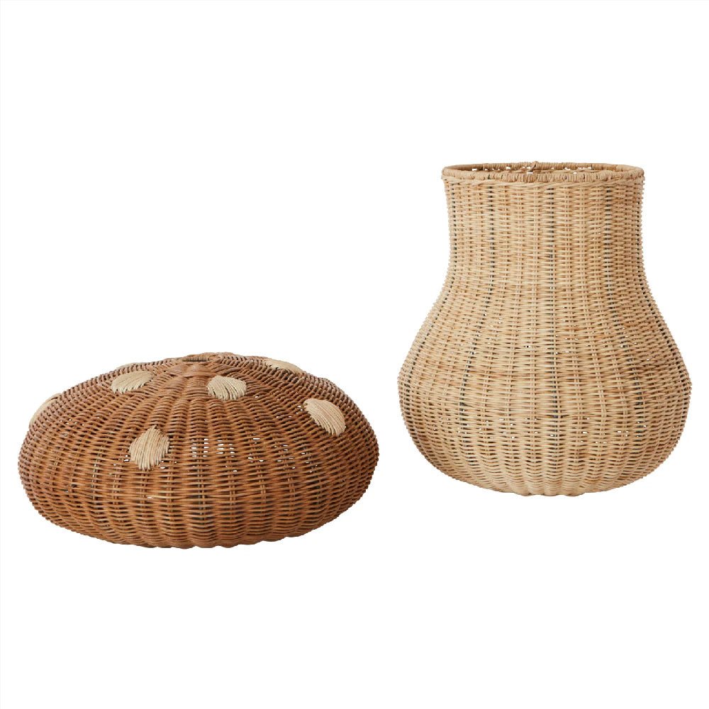 Mushroom Basket Storage | Natural by OYOY - Maude Kids Decor