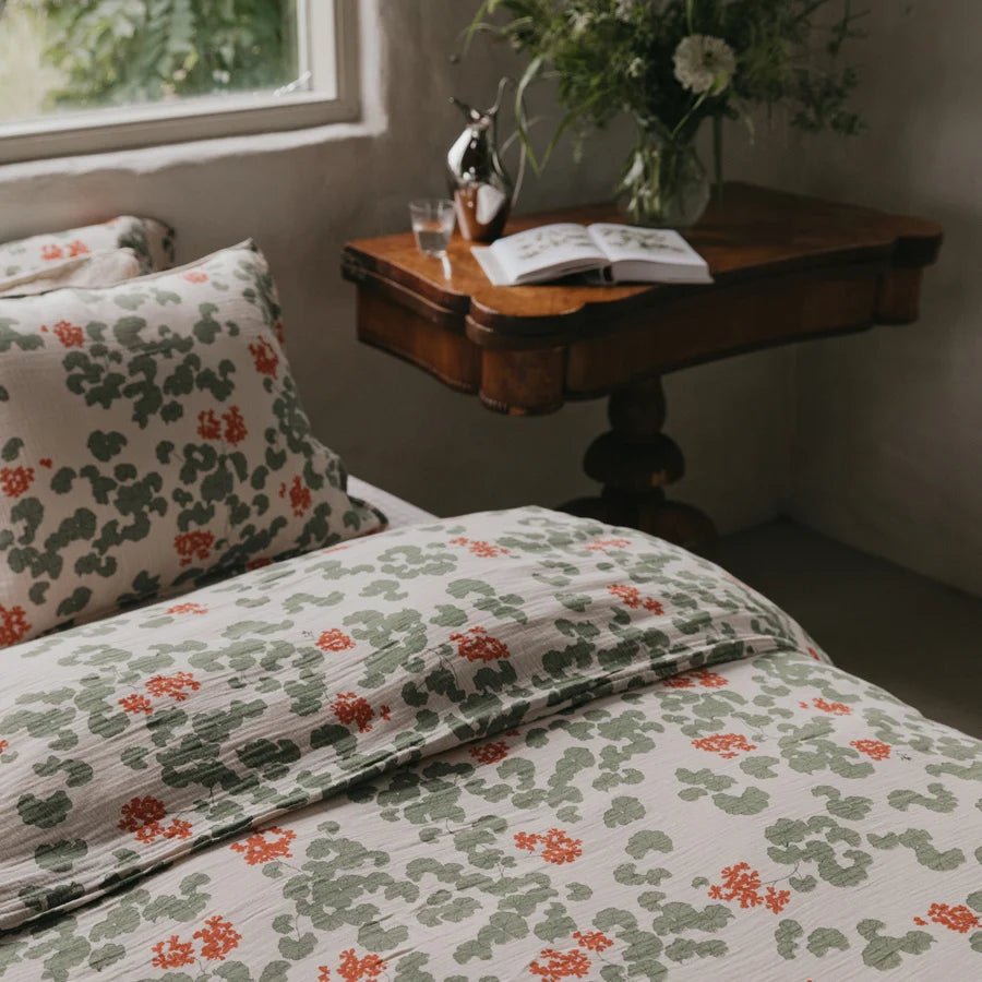 Muslin Double Duvet Cover | Pelargonium by Garbo &amp; Friends - Maude Kids Decor