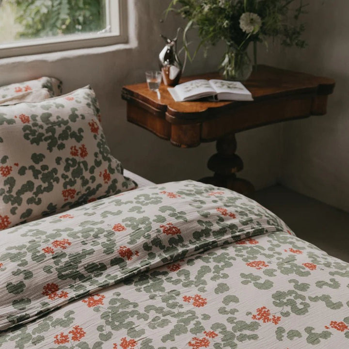 Muslin Double Duvet Cover | Pelargonium by Garbo &amp; Friends - Maude Kids Decor