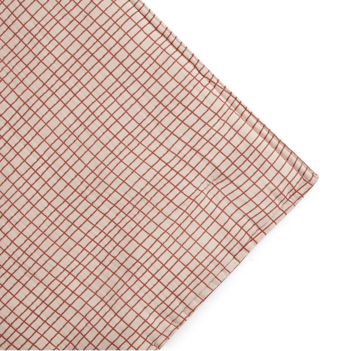 Muslin Filled Blanket | Checks Rust by Garbo & Friends - Maude Kids Decor