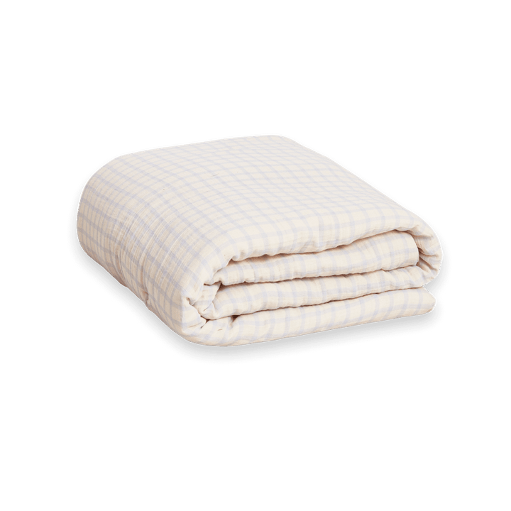 Muslin Filled Blanket | Gingham Sky Blue by Garbo &amp; Friends - Maude Kids Decor