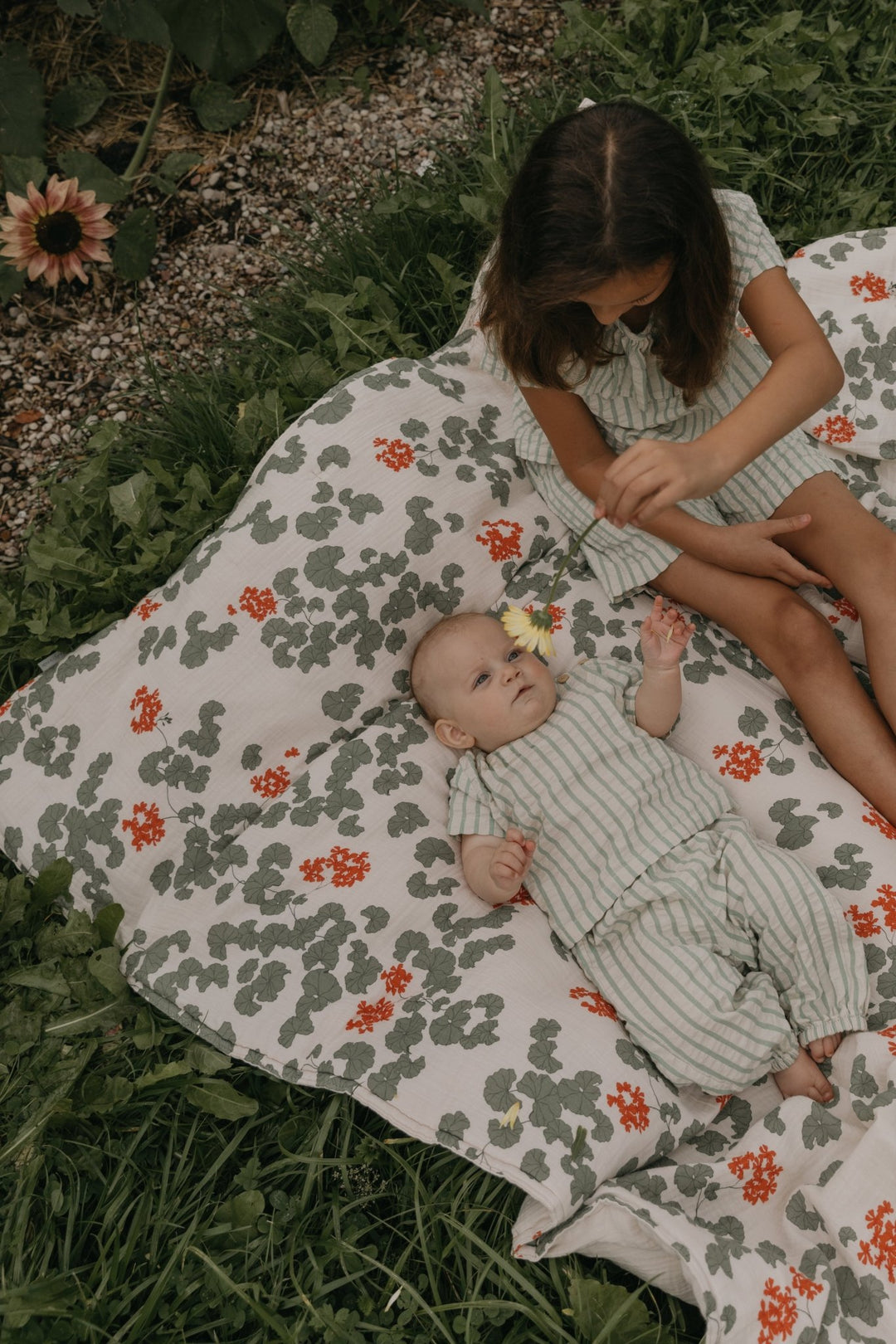 Muslin Filled Blanket | Pelargonium by Garbo &amp; Friends - Maude Kids Decor