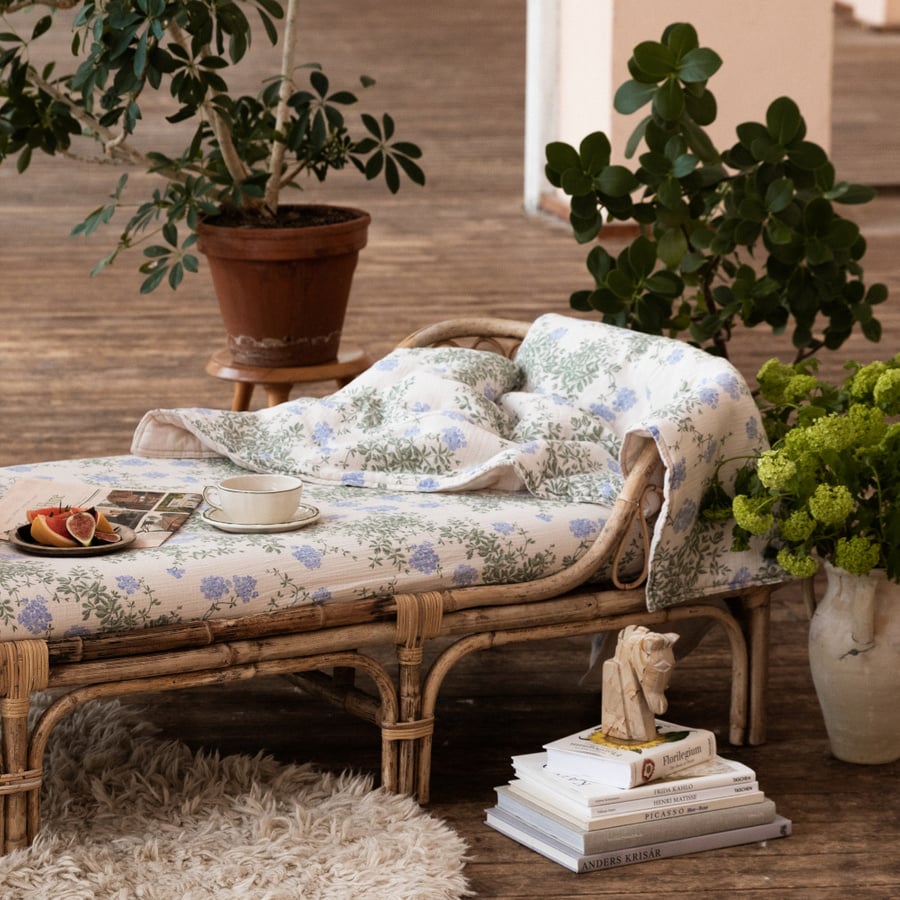 Muslin Filled Blanket | Plumbago by Garbo & Friends - Maude Kids Decor