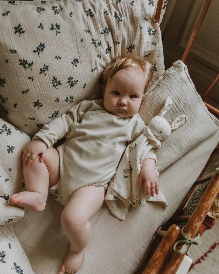 Muslin Fitted Crib Sheet | Eggshell by Garbo &amp; Friends - Maude Kids Decor