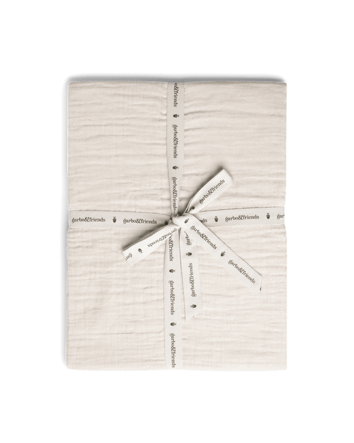 Muslin Fitted Crib Sheet | Eggshell by Garbo &amp; Friends - Maude Kids Decor