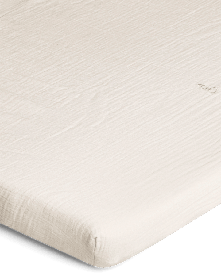 Muslin Fitted Crib Sheet | Eggshell by Garbo &amp; Friends - Maude Kids Decor