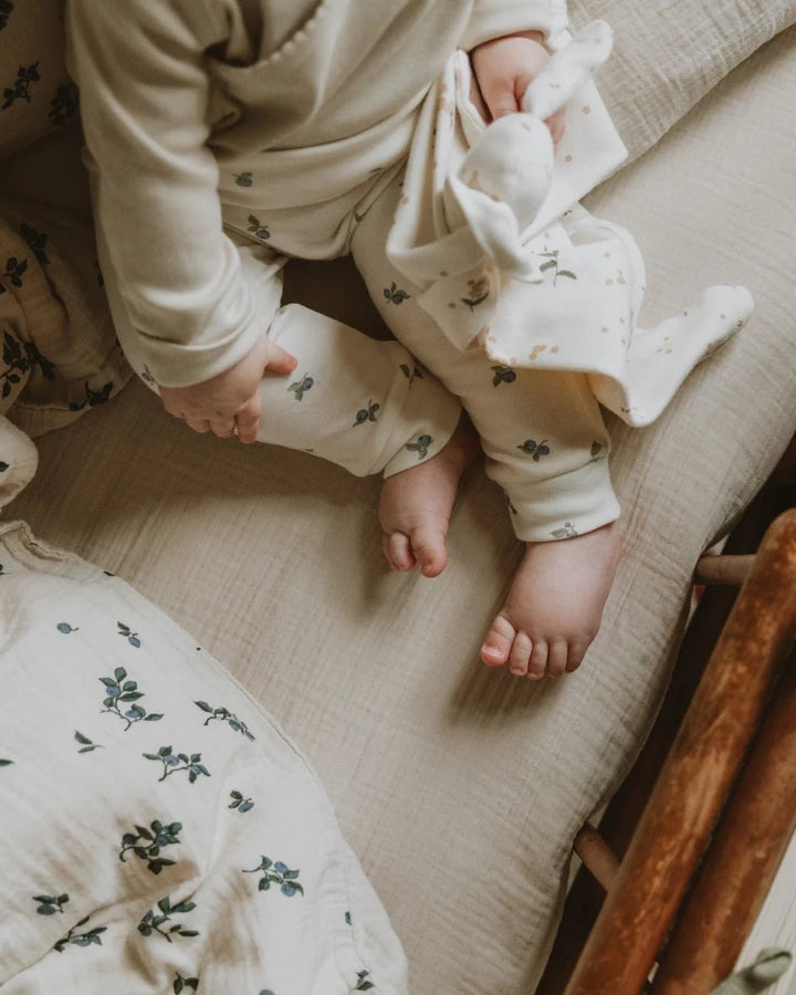 Muslin Fitted Crib Sheet | Eggshell by Garbo &amp; Friends - Maude Kids Decor