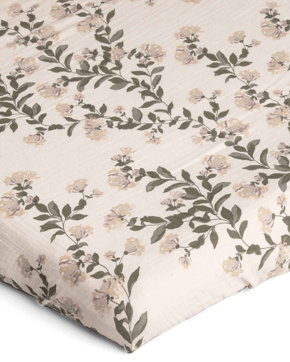 Muslin Fitted Crib Sheet | Honeysuckle by Garbo & Friends - Maude Kids Decor