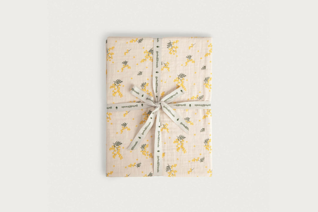 Muslin Fitted Crib Sheet | Mimosa by Garbo & Friends - Maude Kids Decor