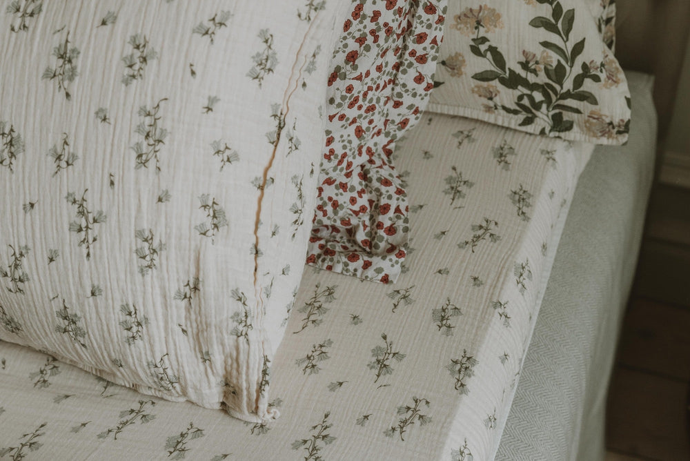 Muslin Fitted Double Sheet | Bluebell by Garbo & Friends - Maude Kids Decor