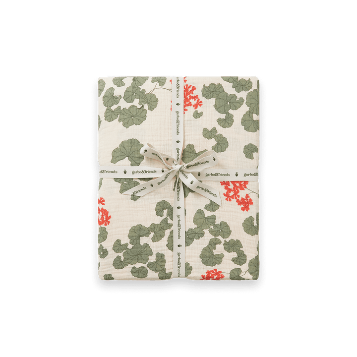 Muslin Fitted Double Sheet | Pelargonium by Garbo &amp; Friends - Maude Kids Decor