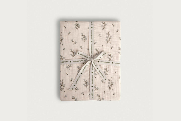 Muslin Fitted Single Sheet | Bluebell by Garbo &amp; Friends - Maude Kids Decor