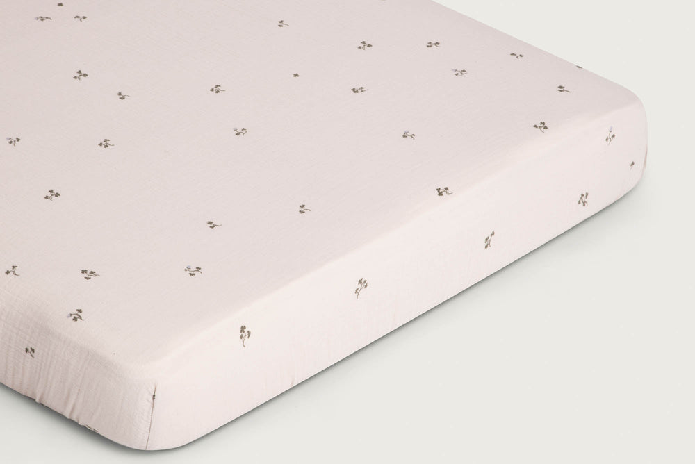 Muslin Fitted Single Sheet | Folia by Garbo & Friends - Maude Kids Decor