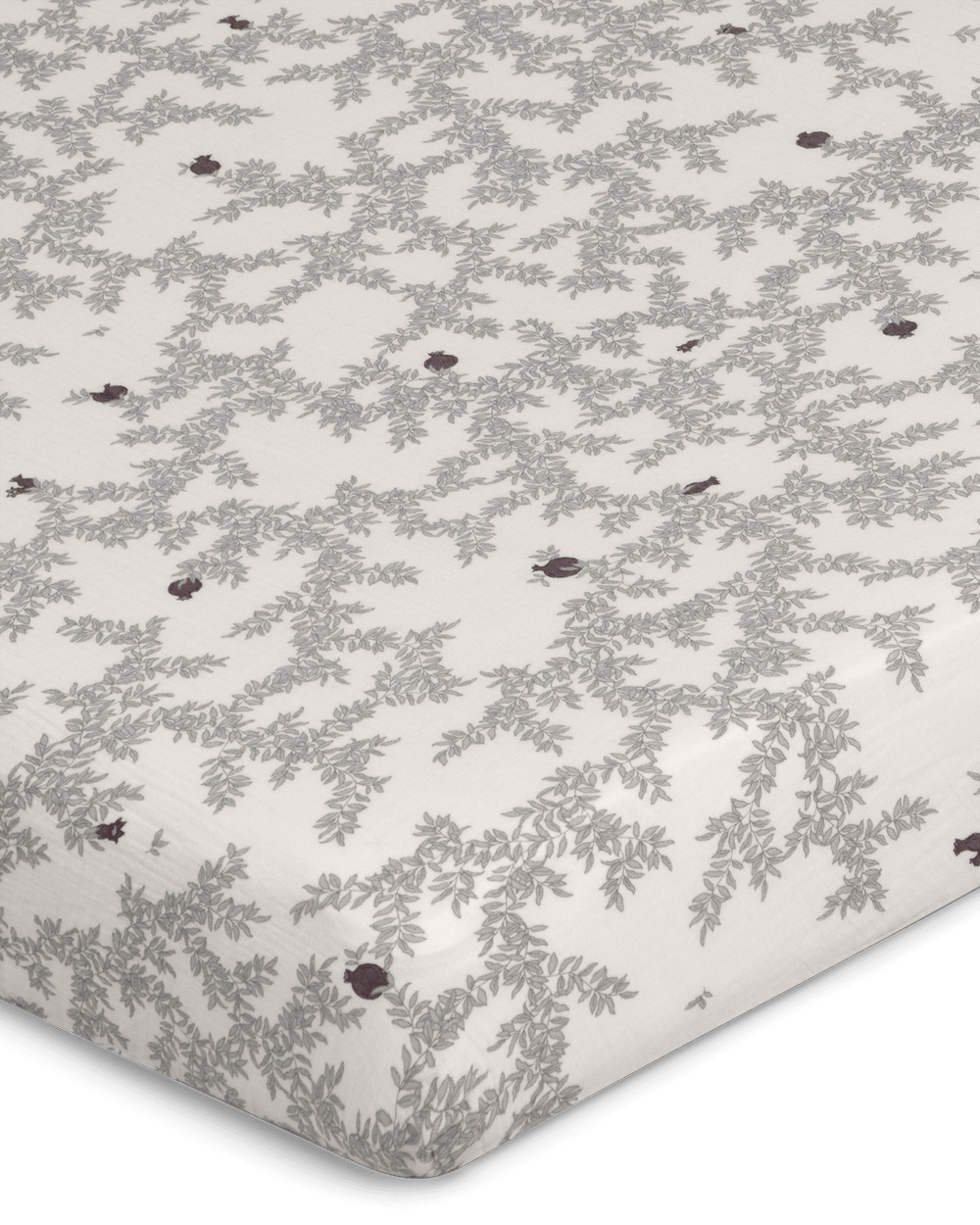 Muslin Fitted Single Sheet | Pomegranate by Garbo & Friends - Maude Kids Decor