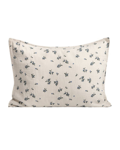Muslin Single Pillowcase | Blueberry by Garbo & Friends - Maude Kids Decor