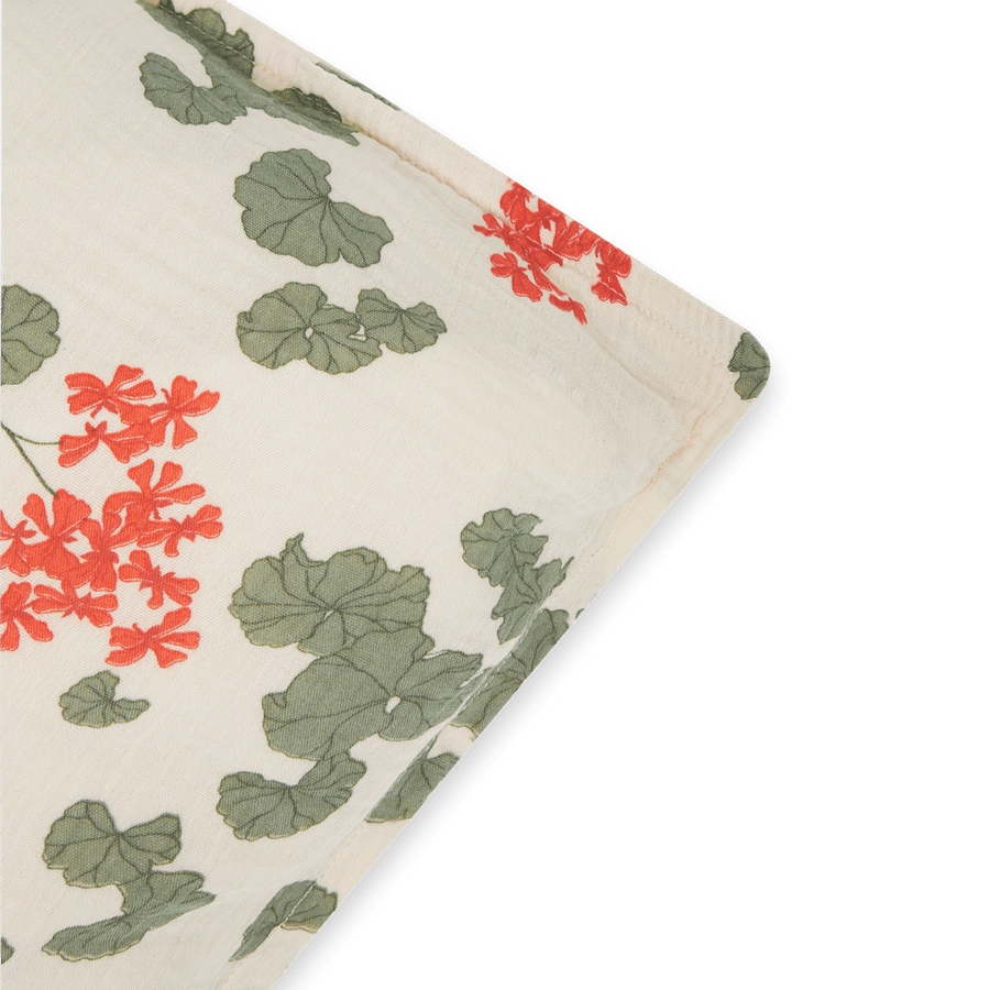 Muslin Single Pillowcase | Pelargonium by Garbo & Friends - Maude Kids Decor