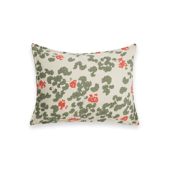 Muslin Single Pillowcase | Pelargonium by Garbo &amp; Friends - Maude Kids Decor