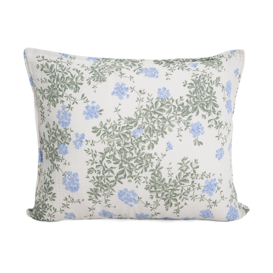Muslin Single Pillowcase | Plumbago by Garbo & Friends - Maude Kids Decor