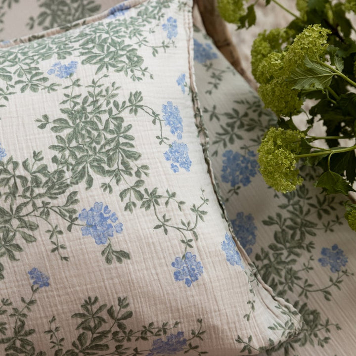 Muslin Single Pillowcase | Plumbago by Garbo &amp; Friends - Maude Kids Decor