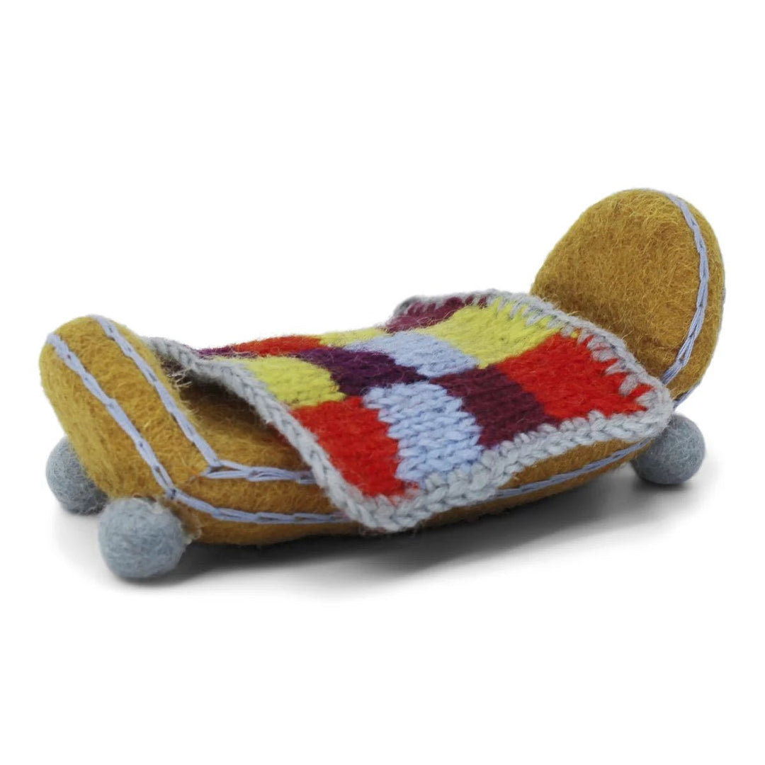 Ochre Bed with Blanket by Én Gry & Sif - Maude Kids Decor