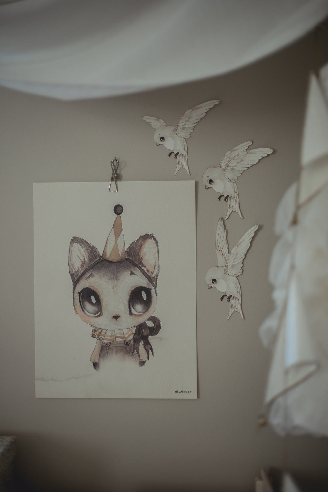 Oh Birdie Fly! Wall Stickers (3 Pack) by Mrs Mighetto - Maude Kids Decor