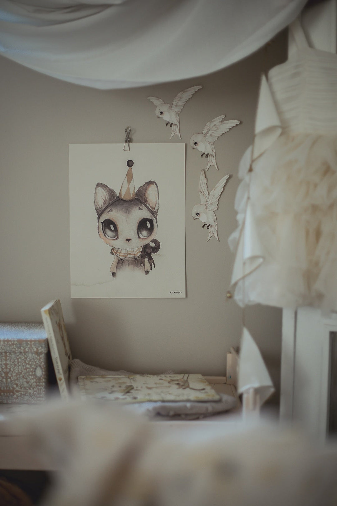 Oh Birdie Fly! Wall Stickers (3 Pack) by Mrs Mighetto - Maude Kids Decor