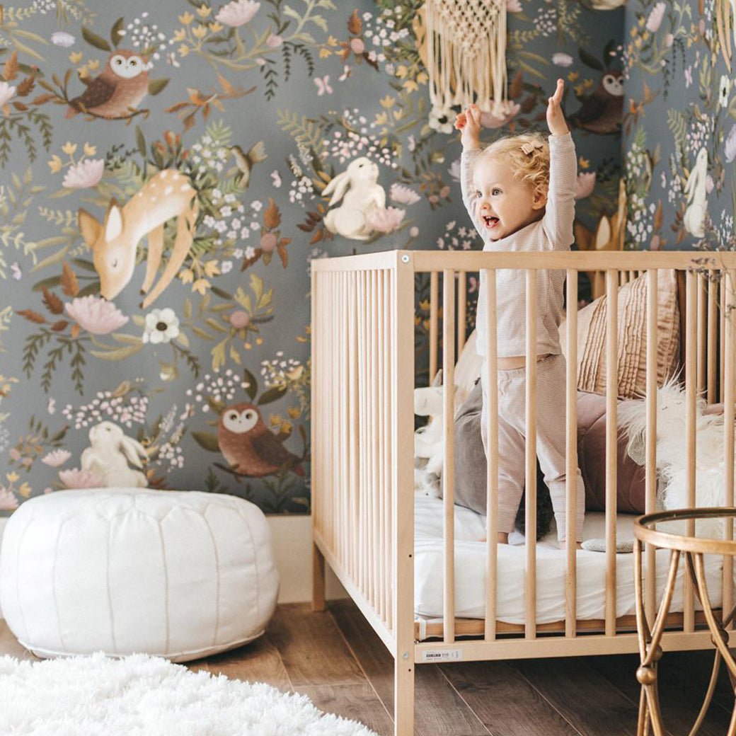 Oh, Deer! Wallpaper | Dark by Anewall - Maude Kids Decor