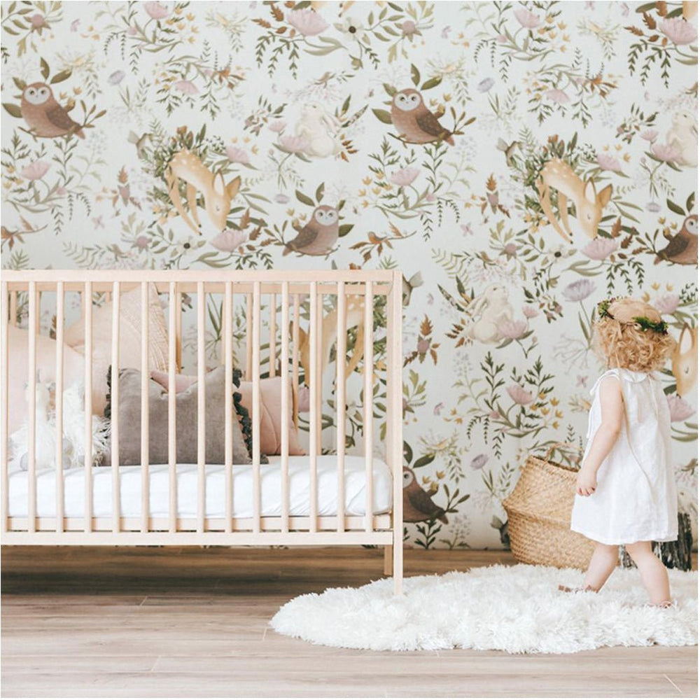 Oh, Deer! Wallpaper | Light by Anewall - Maude Kids Decor