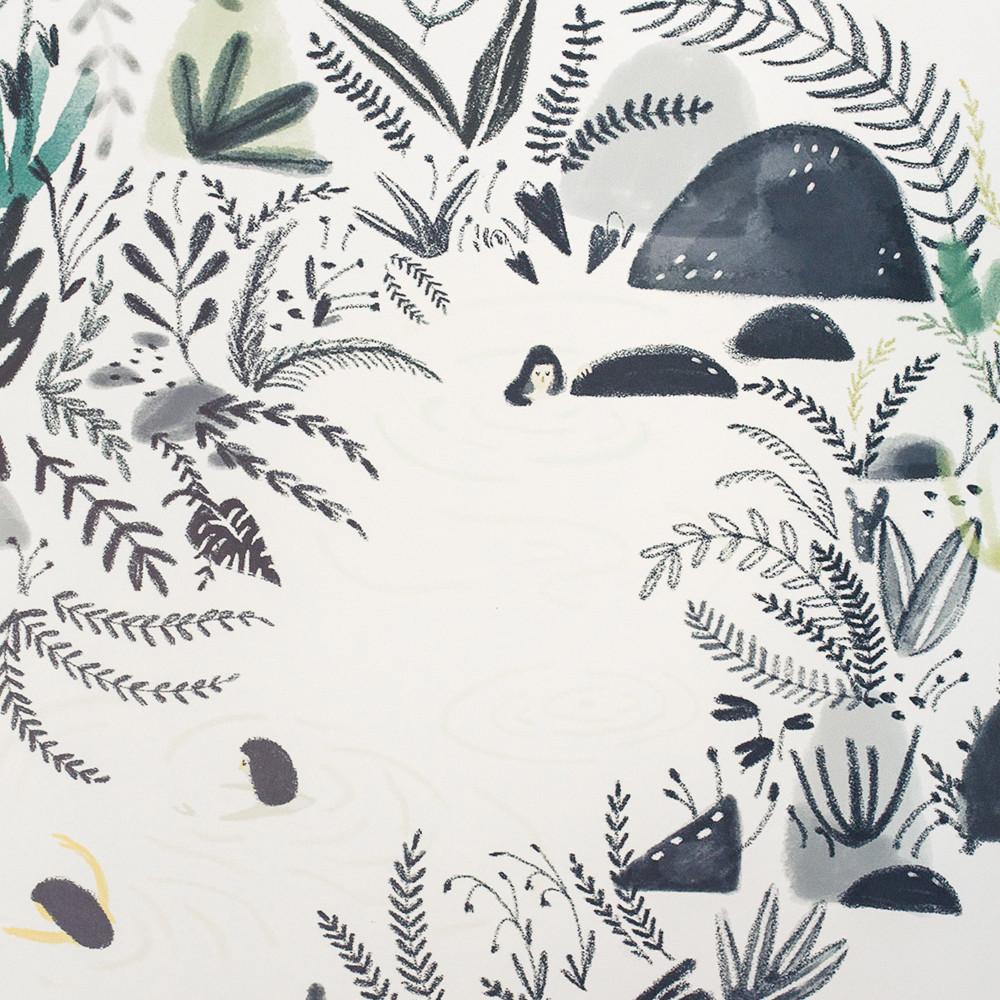 Ophelia Mermaid Wallpaper by Anewall - Maude Kids Decor