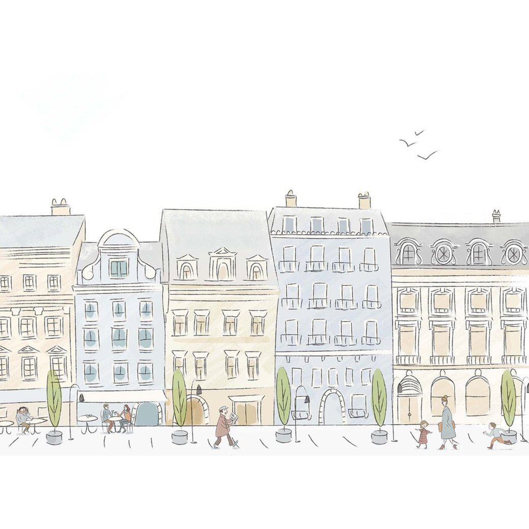 Parisian Street Wall Mural by Anewall - Maude Kids Decor