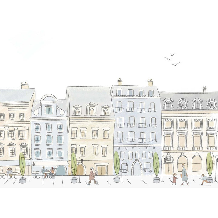Parisian Street Wall Mural by Anewall - Maude Kids Decor
