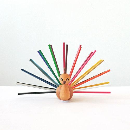 Peacock Pencil Holder by EO Denmark - Maude Kids Decor