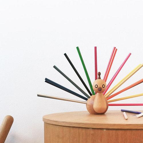 Peacock Pencil Holder by EO Denmark - Maude Kids Decor