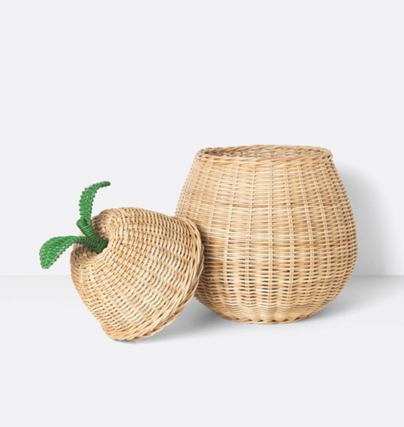 Pear Braided Storage Basket by Ferm Living - Maude Kids Decor