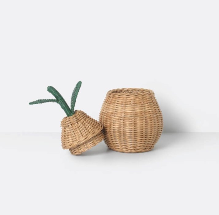 Pear Braided Storage Basket by Ferm Living - Maude Kids Decor