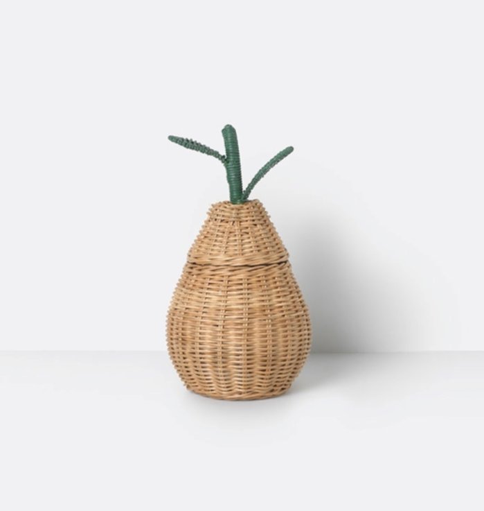 Pear Braided Storage Basket by Ferm Living - Maude Kids Decor