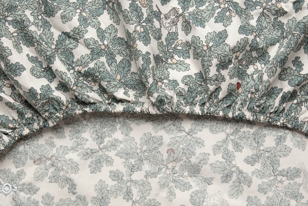 Percale Fitted Single Sheet | Woodlands by Garbo & Friends - Maude Kids Decor