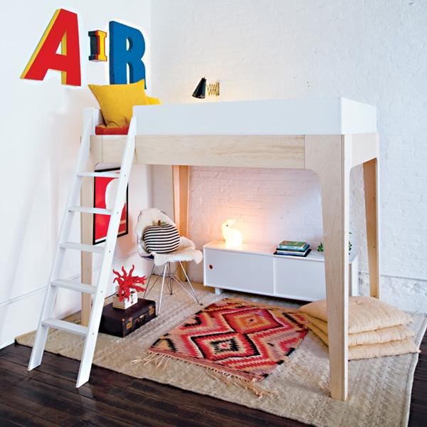 Perch Full Size Loft Bed by Oeuf - Maude Kids Decor