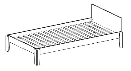 Perch Twin Lower Bed by Oeuf - Maude Kids Decor