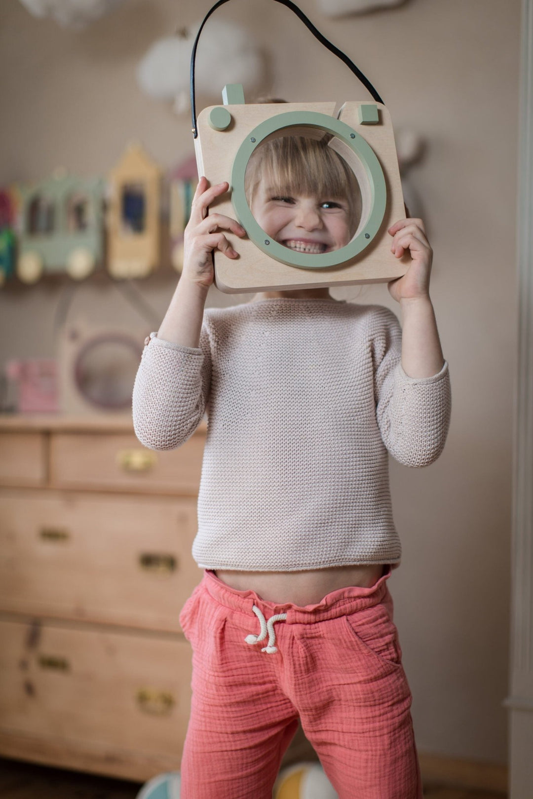 Photo Shaped Piggy Bank "Insta Munny" | Sage Green by Up! Warsaw - Maude Kids Decor