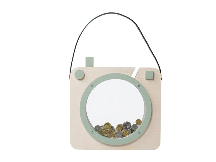 Photo Shaped Piggy Bank "Insta Munny" | Sage Green by Up! Warsaw - Maude Kids Decor