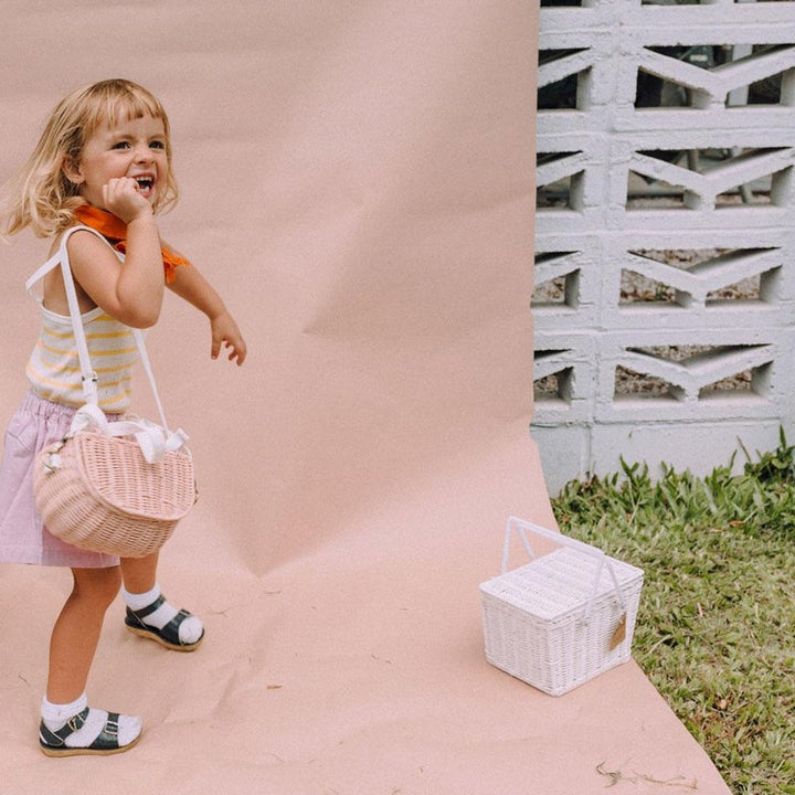 Piki Rattan Basket by Olliella - Maude Kids Decor
